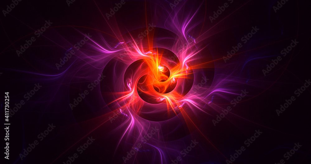3D rendering abstract round light background 3D rendering abstract round light background