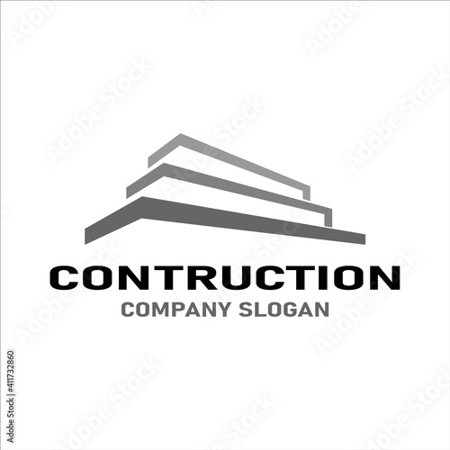 Building construction apartment logo design Real Estate. Suitable for architecture  property company
