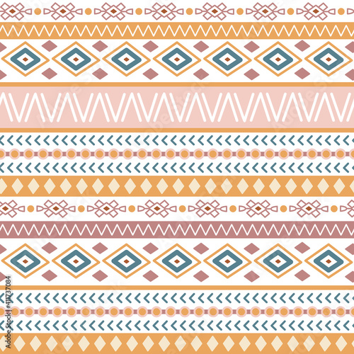 Aztec seamless striped pattern