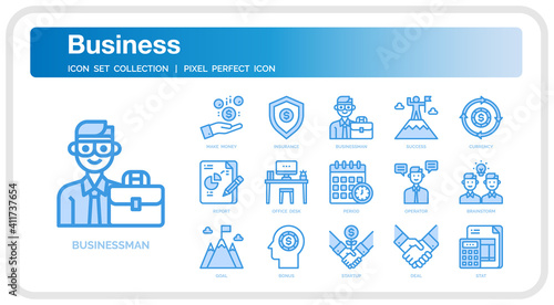 Business icon set
