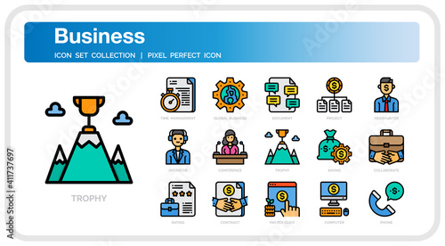 Business icon set