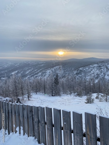 winter in the mountains