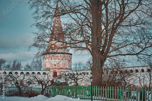 Historical Russia, late 15th century. Architectural buildings.