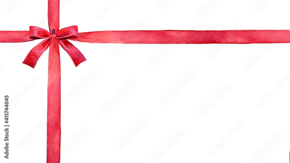 A red ribbon frame with gift bow (2) A red ribbon frame with gift bow (2)