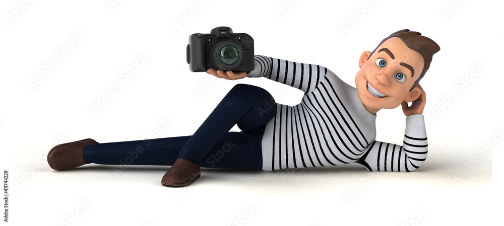 Fun 3D cartoon casual character Fun 3D cartoon casual character