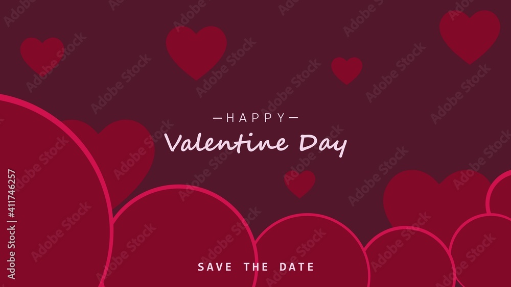 Valentine's day background design. Postcard background, greeting cards, pamphlets, book covers. Eps10 vector