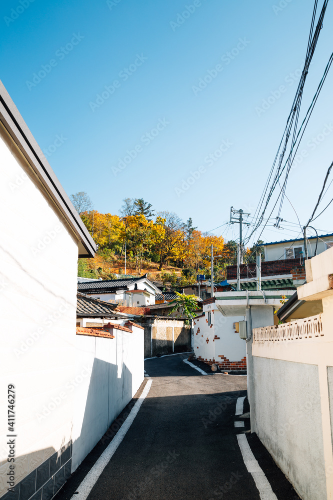 Countryside village alley in Miryang, Korea