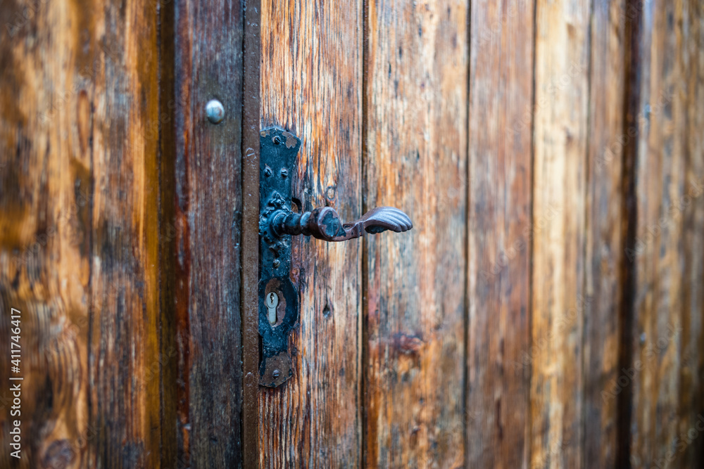 old wooden door with lock old wooden door with lock