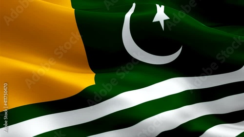 Azad Kashmir Pakistani flag waving video in wind footage Full HD. Azad Kashmir Pakistani flag waving video download. Pakistan Flag Looping Closeup 1080p Full HD 1920X1080 footage. Azad Kashmir Pakista photo