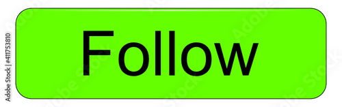 Follow Button on white backround - illustration