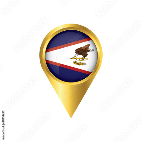 Flag of American Samoa.symbol check in American Samoa, golden map pointer with the national flag of American Samoa in the button. vector illustration. Free Download Flag of American Samoa.symbol check in American Samoa, golden map pointer with the national flag of American Samoa in the button. vector illustration. - GFXLoad