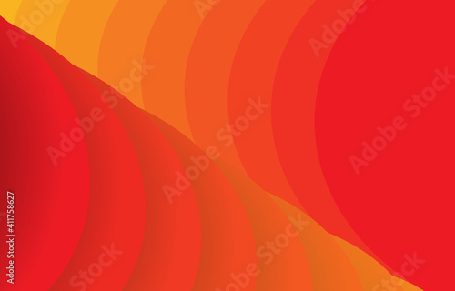 Blend pattern on an orange-red background.