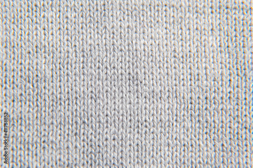 texture of knitted wool fabric, white