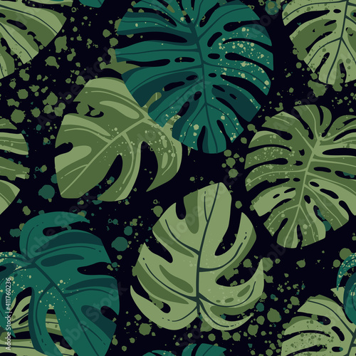 Seamless tropical pattern w...