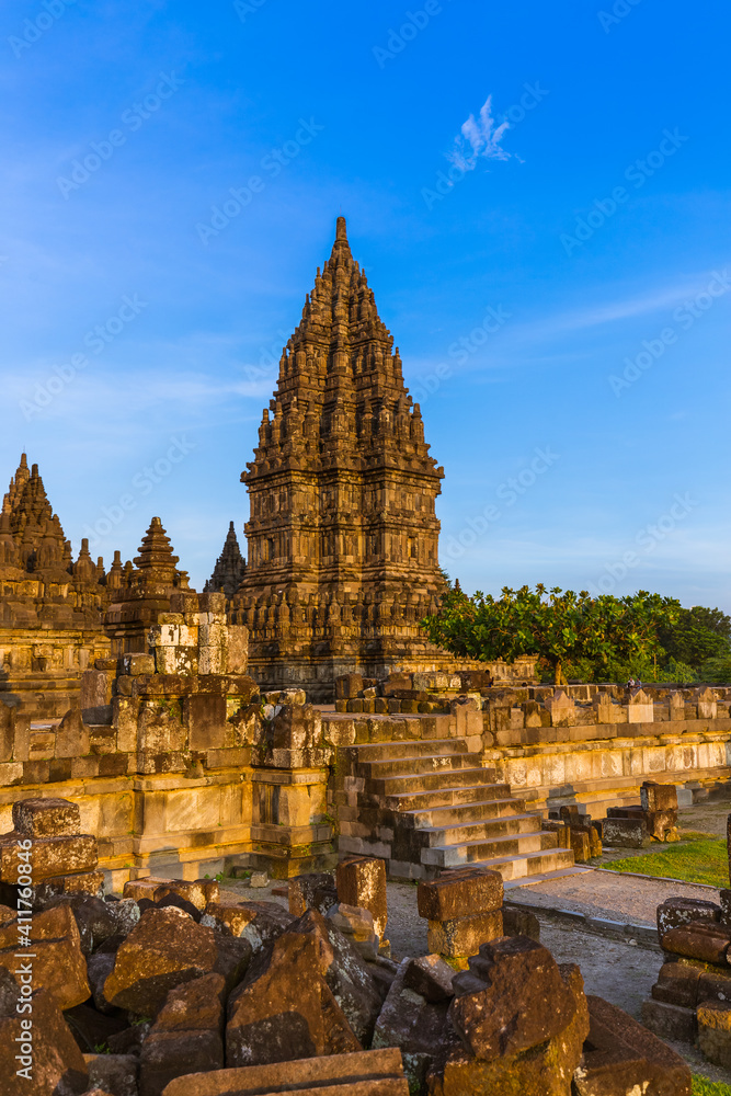 Prambanan temple near Yogyakarta on Java island - Indonesia Prambanan temple near Yogyakarta on Java island - Indonesia