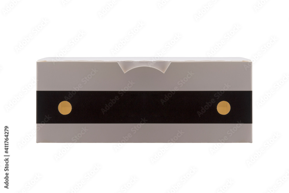 Fototapeta premium donuts box isolated on white background