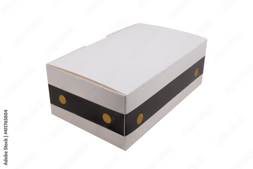 donuts box isolated on white background donuts box isolated on white background