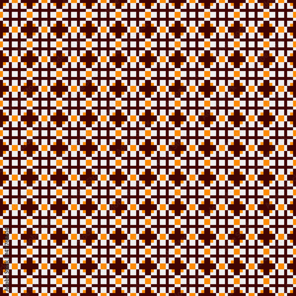 Abstract Cross Pattern generative computational art illustration