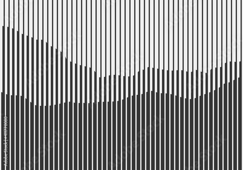 Minimal 20s geometric design poster, vector template with primitive shapes