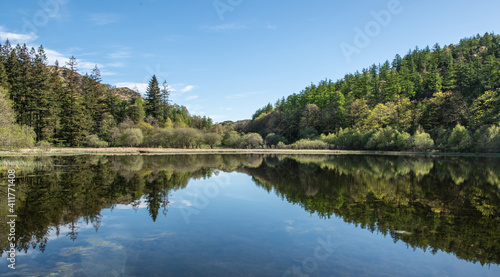 View down Yew Tree Tarn in the Lake District 1193