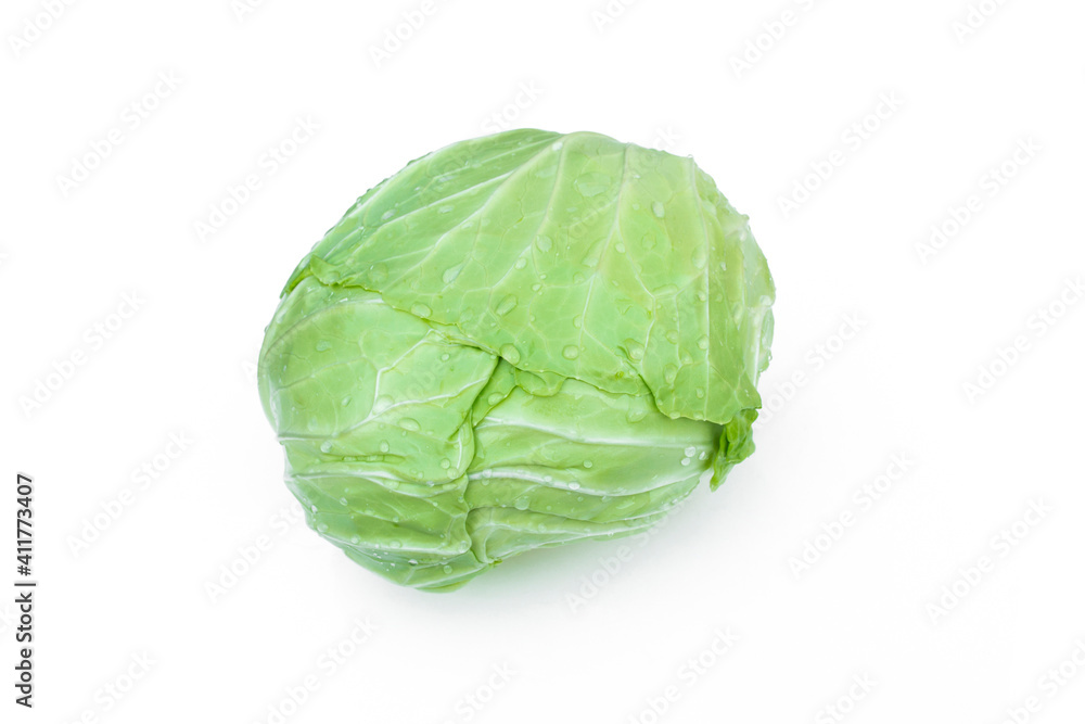 Brassica oleracea organic on white background. Brassica oleracea organic on white background.