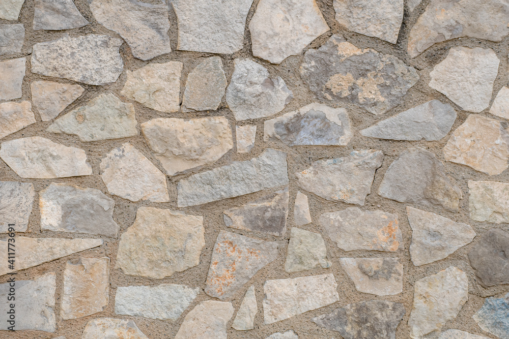 image of mortared stone wall in rural environment image of mortared stone wall in rural environment