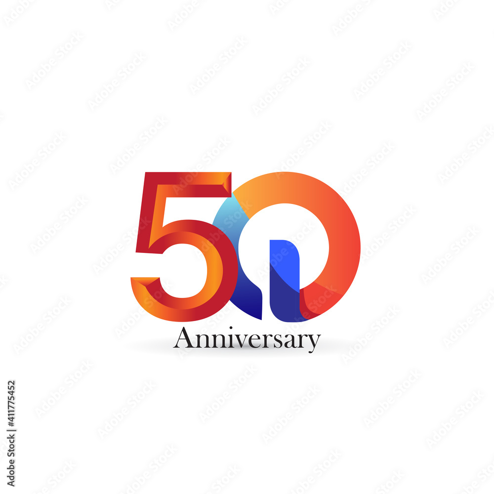 50 Year Anniversary Vector Template Design Illustration 50 Year Anniversary Vector Template Design Illustration