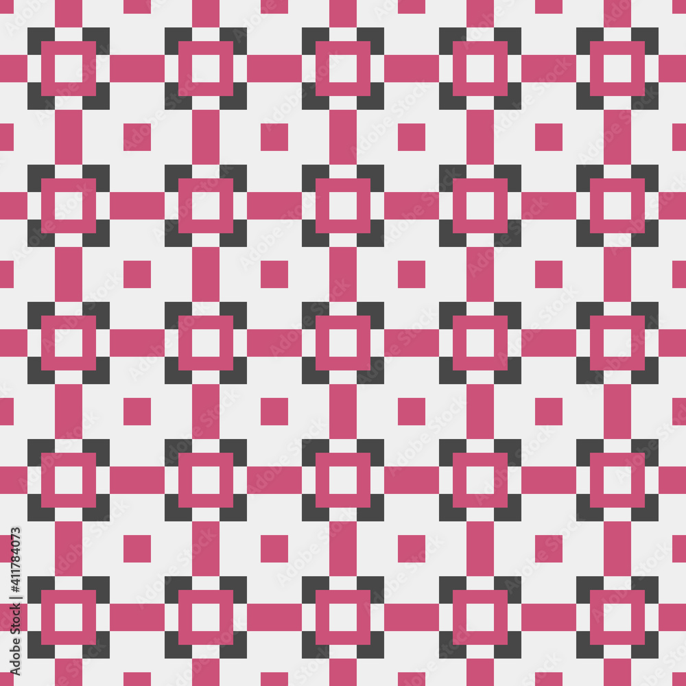 Fototapeta premium Abstract Cross Pattern generative computational art illustration