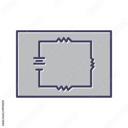 Unique Circuit line vector icon