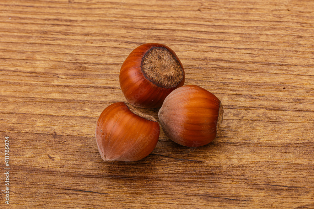 Hazelnut heap isolated over background Hazelnut heap isolated over background
