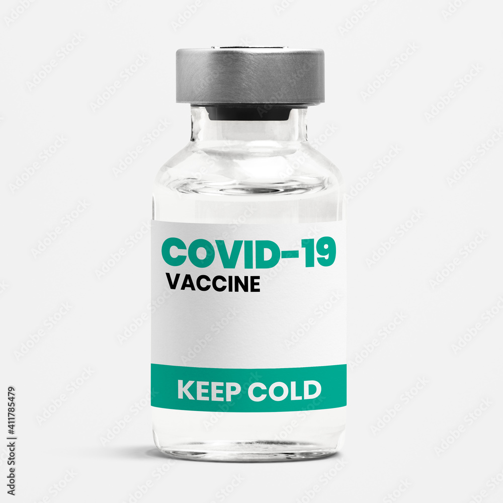 COVID-19 vaccine injection glass bottle with storage condition COVID-19 vaccine injection glass bottle with storage condition