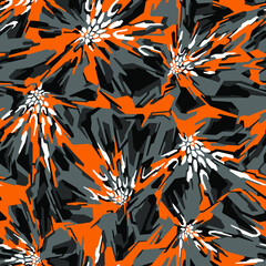 Ingelijste posters Oranje patronen Geometrische camouflage moderne textuur  © Алексей Панков