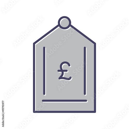 Unique Pound Tag Line Vector Icon
