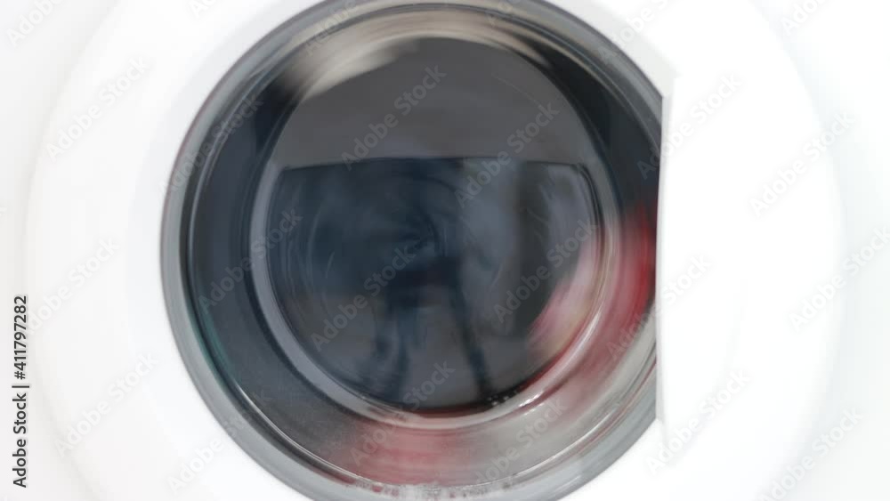 The washing machine washes clothes. The washing machine washes clothes.