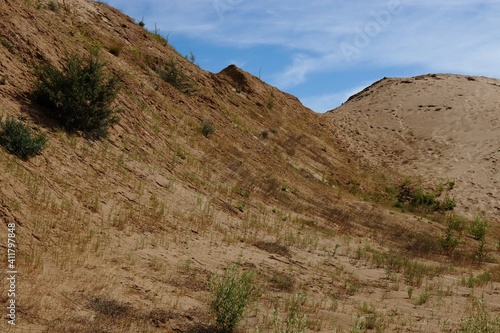 Sand quarries in the village of Sychevo, Volokolamsk district, Moscow region photo