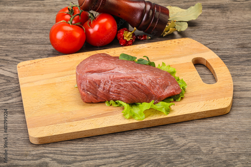 Raw beef piece for cooking Raw beef piece for cooking