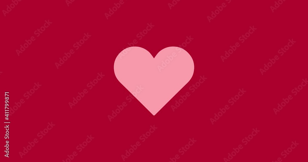 Pink beating heart on red background. On white background for Valentines day concept. The 14th of February. Useful for social media, banner, greeting cards, motion graphics, websites etc. Pink beating heart on red background. On white background for Valentines day concept. The 14th of February. Useful for social media, banner, greeting cards, motion graphics, websites etc.