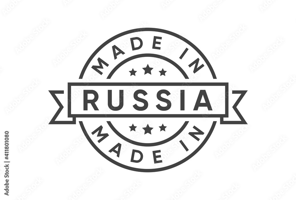 Made in Russia stamp vector design Made in Russia stamp vector design