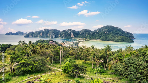 Phi Phi island view of the sea from the mountain