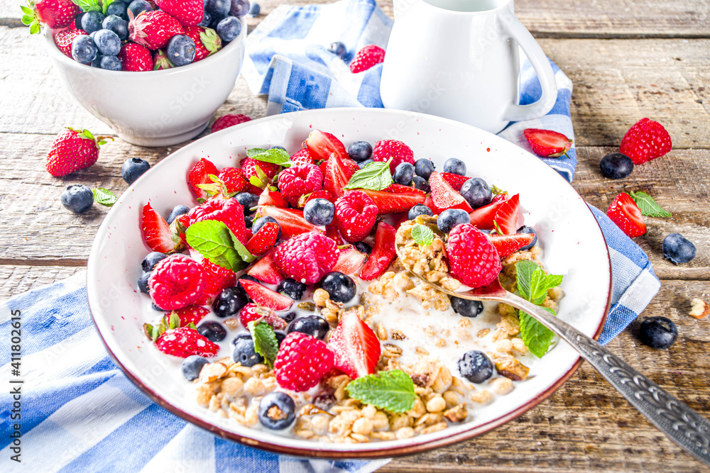 Breakfast granola or muesli Breakfast granola or muesli