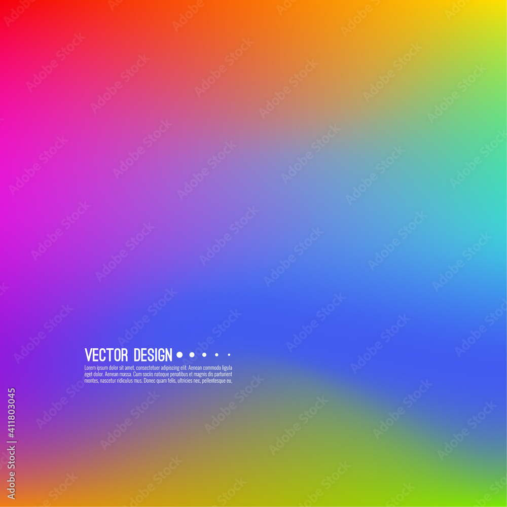 Vector abstract rainbow blur background. Gradient mesh illustration.