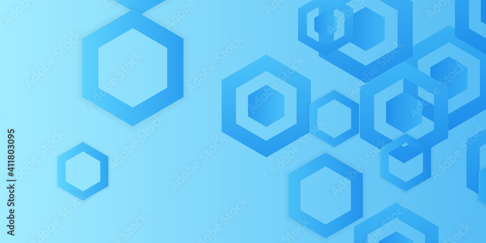 Blue hexagon abstract background Blue hexagon abstract background