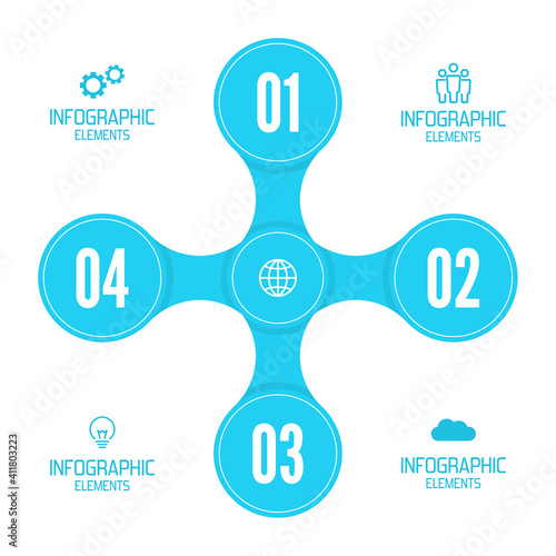 Comparative chart with banner for presentation, informative forms. Infographic option. Info chart Process step by step.