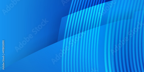 Blue wave 3d abstract background with light blue curve lines. Abstract Blue Wave on Background. Vector Illustration