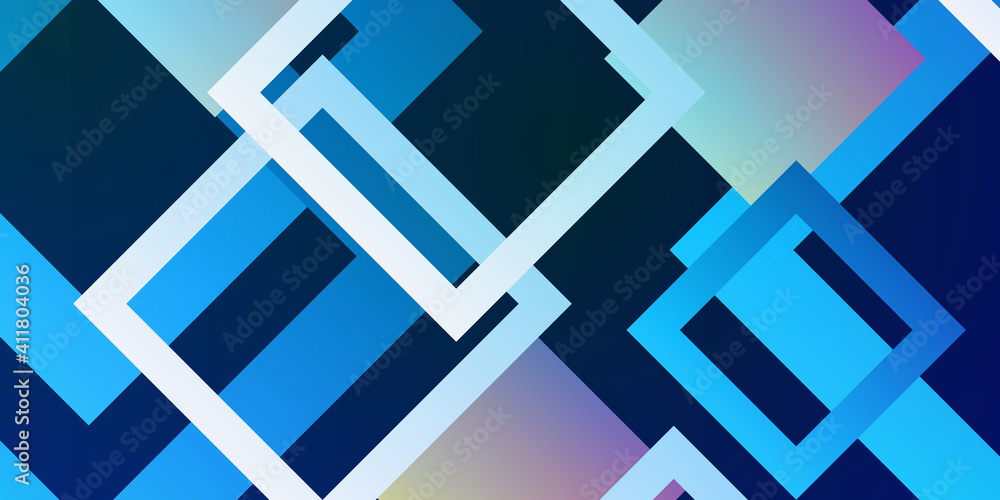 Blue and orange pink yellow squares abstract geometric banner design. Technology vector background Blue and orange pink yellow squares abstract geometric banner design. Technology vector background