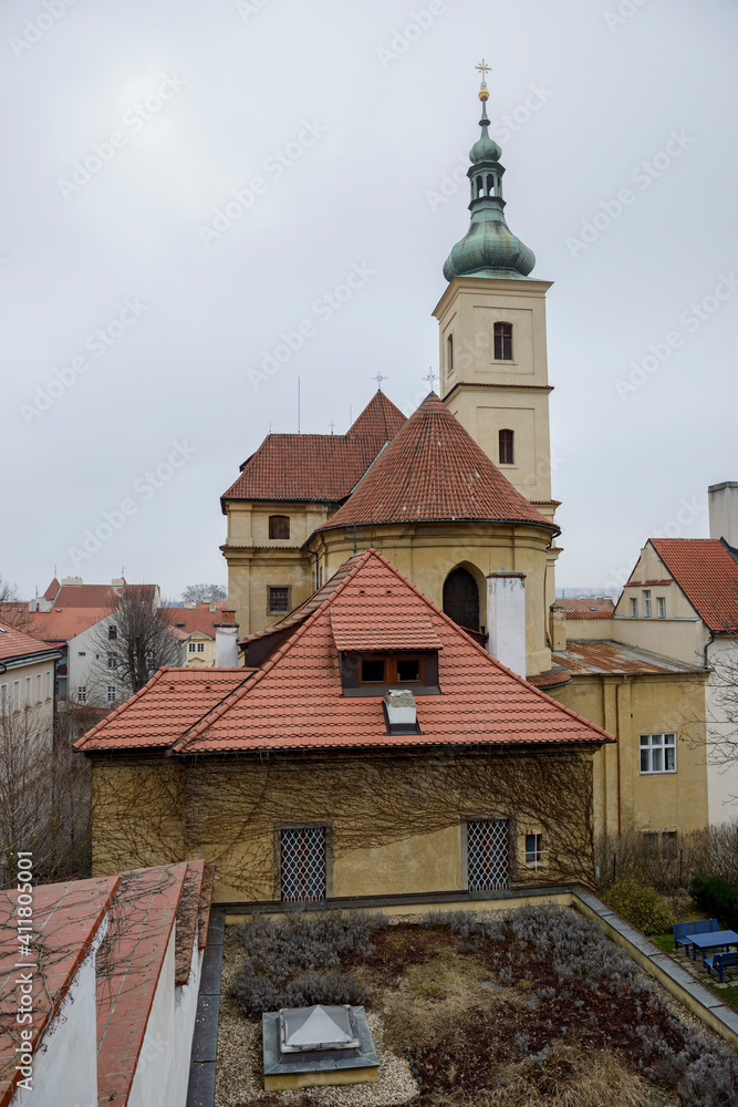 Famous Church of Our Lady Victorious in Prague, Czech Republic.