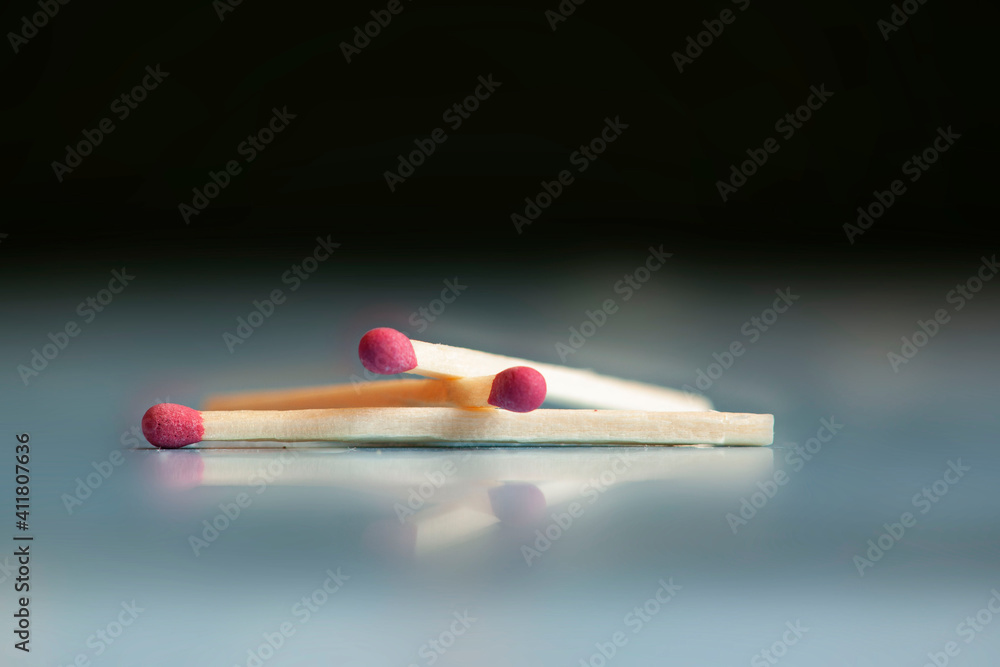 matches to light the fire. matches close-up matches to light the fire. matches close-up