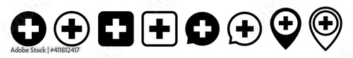 Medical cross vector icon. Set of medical signs isolated on white background. Plus flat vector icon. Free Download Medical cross vector icon. Set of medical signs isolated on white background. Plus flat vector icon. - GFXLoad