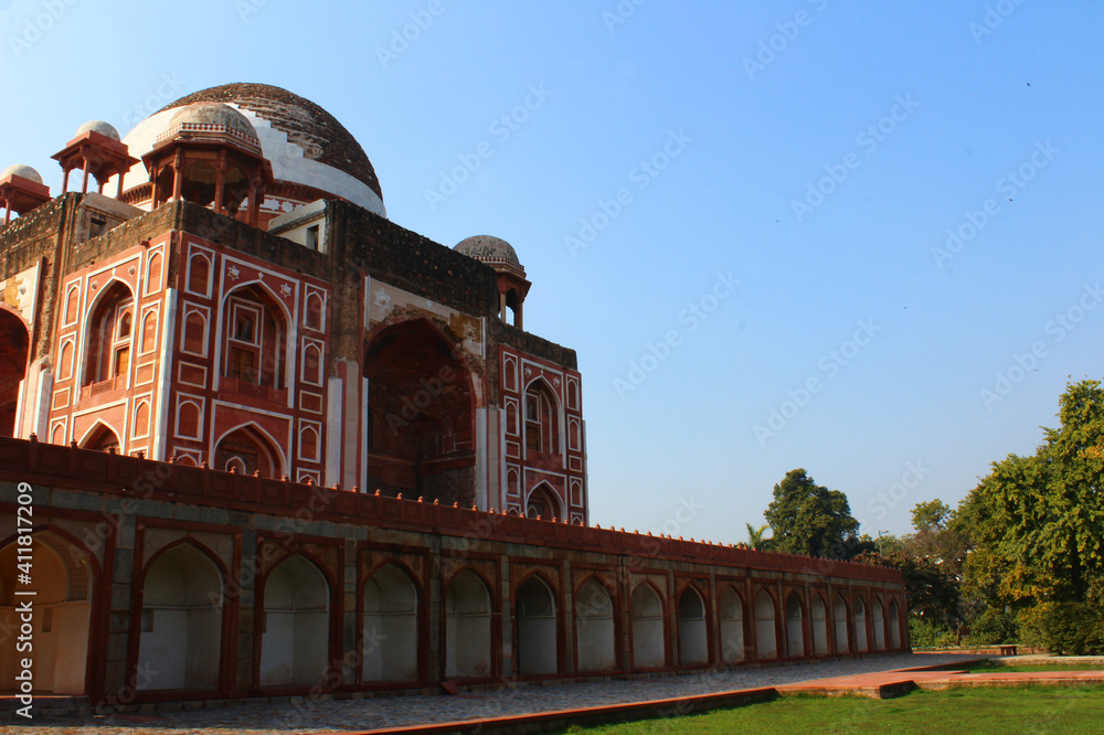 Restored Tomb of Abdul Rahim Khan I Khanan in Nizamuddin, New Delhi, India
