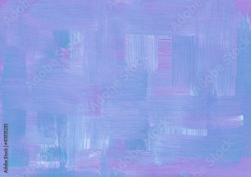 Obraz na plátně Periwinkle with blue, fuchsia shades